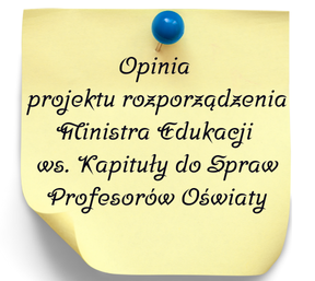 Związek krytykuje projekt ws. Kapituły Profesorów Oświaty: brak transparentności i ryzyko uznaniowości